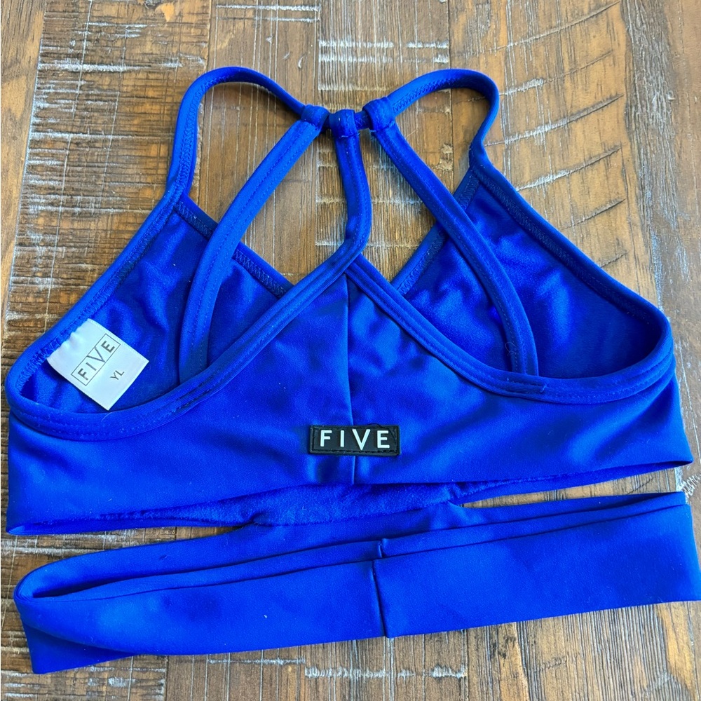 Kids Dance Crop Top in Royal Blue